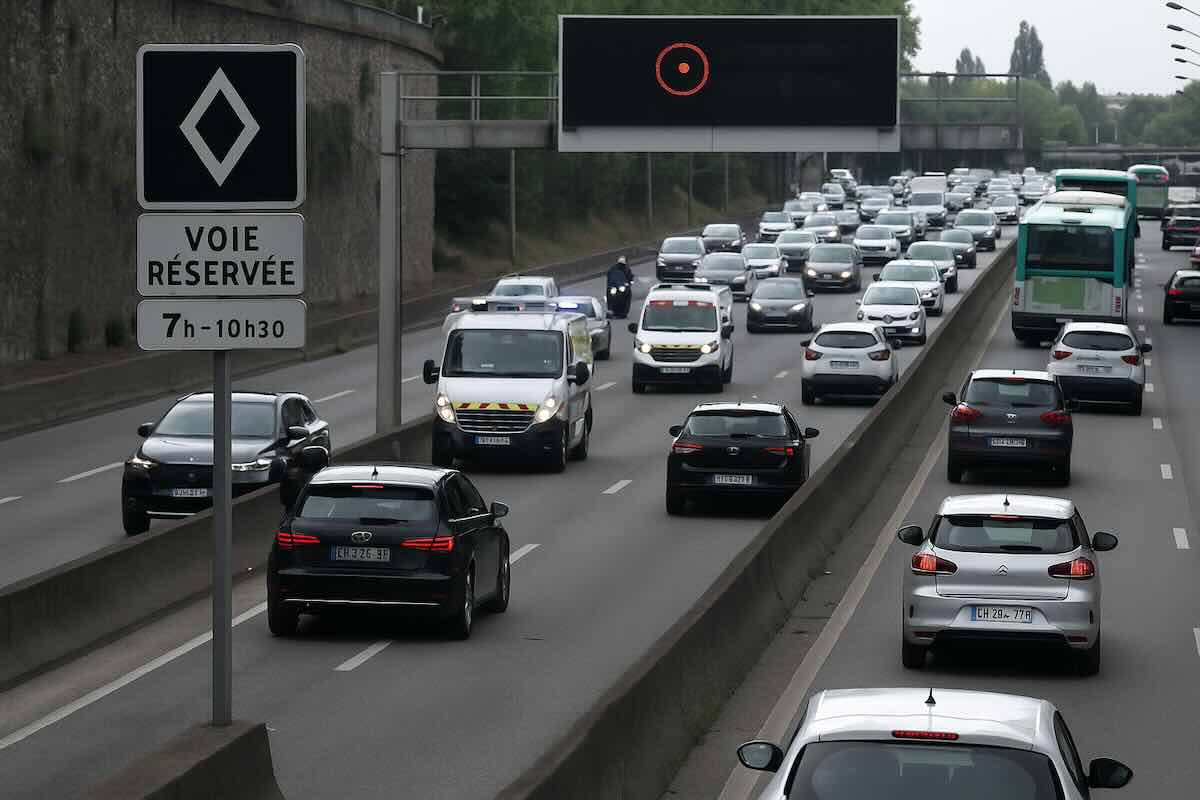la voie de covoiturage sur le périphérique parisien peut désormais vous coûter une amende